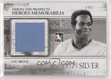 2011 In the Game Heroes and Prospects - Heroes Memorabilia - Silver Jersey #HM-01 - Lou Brock /160