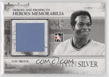 2011 In the Game Heroes and Prospects - Heroes Memorabilia - Silver Jersey #HM-01 - Lou Brock /160