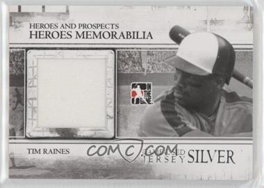 2011 In the Game Heroes and Prospects - Heroes Memorabilia - Silver Jersey #HM-03 - Tim Raines /160