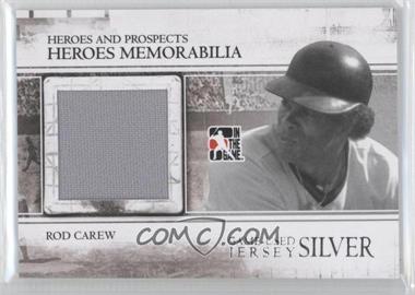 2011 In the Game Heroes and Prospects - Heroes Memorabilia - Silver Jersey #HM-25 - Rod Carew /160