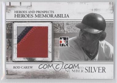 2011 In the Game Heroes and Prospects - Heroes Memorabilia - Silver Number #HM-25 - Rod Carew /4