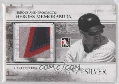 2011 In the Game Heroes and Prospects - Heroes Memorabilia - Silver Patch #HM-08 - Carlton Fisk /5