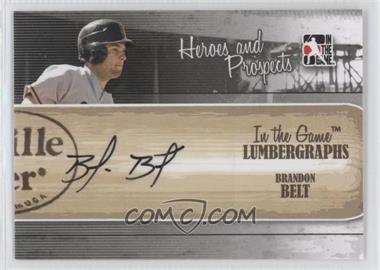 2011 In the Game Heroes and Prospects - Lumbergraphs #L-BB - Brandon Belt /100