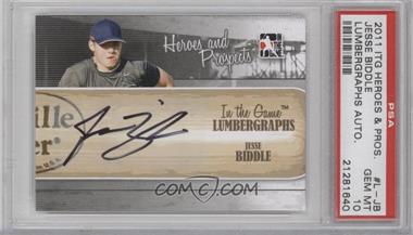 2011 In the Game Heroes and Prospects - Lumbergraphs #L-JB - Jesse Biddle /100 [PSA 10 GEM MT]