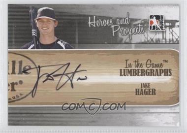 2011 In the Game Heroes and Prospects - Lumbergraphs #L-JHA - Jake Hager /100