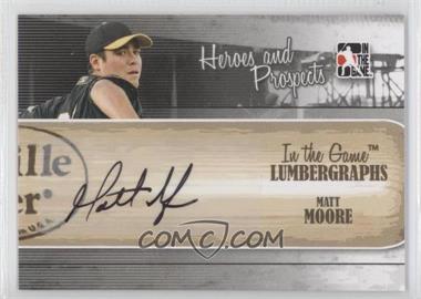 2011 In the Game Heroes and Prospects - Lumbergraphs #L-MM - Matt Moore /100