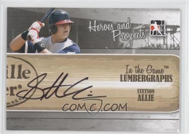 2011 In the Game Heroes and Prospects - Lumbergraphs #L-SAL - Stetson Allie /100