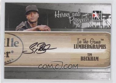 2011 In the Game Heroes and Prospects - Lumbergraphs #L-TB - Tim Beckham /100