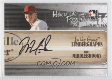 2011 In the Game Heroes and Prospects - Lumbergraphs #L-WMI.1 - Will Middlebrooks /100