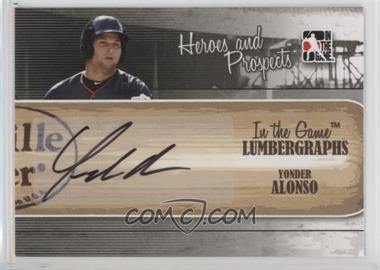 2011 In the Game Heroes and Prospects - Lumbergraphs #L-YA - Yonder Alonso /100