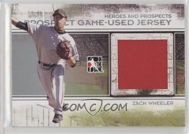 2011 In the Game Heroes and Prospects - Prospect Game-Used Jersey - Silver #PJ-17 - Zack Wheeler