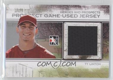 2011 In the Game Heroes and Prospects - Prospect Game-Used Jersey - Silver #PJ-18 - Ty Linton