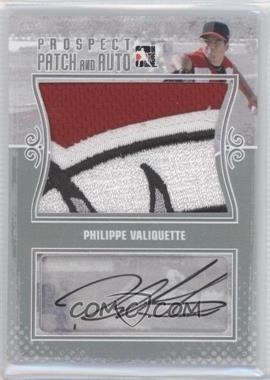 2011 In the Game Heroes and Prospects - Prospect Jersey and Auto - Silver Patch #PPA-PV - Philippe Valiquette /4