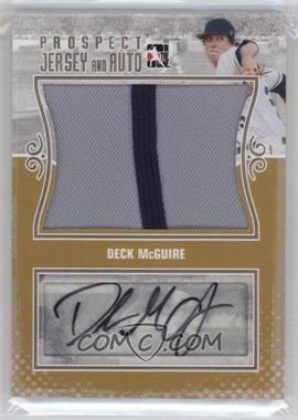 2011 In the Game Heroes and Prospects - Prospect Jersey and Auto - Silver #PJA-DM - Deck McGuire /4