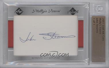 2011 Leaf Ink Cut Signatures - [Base] #_JOST - Philly's Finest - John Stearns /1 [BGS Authentic]