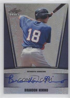 2011 Leaf Metal Draft - [Base] - Blue Prismatic #AU-BN1 - Brandon Nimmo /25