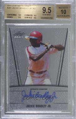 2011 Leaf Metal Draft - [Base] #AU-JB1 - Jackie Bradley Jr. [BGS 9.5 GEM MINT]