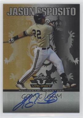 2011 Leaf Valiant - [Base] - Black #VA-JE1 - Jason Esposito /5 [EX to NM]