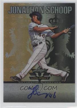 2011 Leaf Valiant - [Base] - Black #VA-JS1 - Jonathan Schoop /5