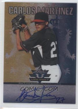 2011 Leaf Valiant - [Base] - Blue #VA-CM1 - Carlos Martinez /99