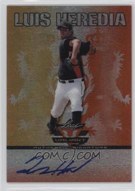 2011 Leaf Valiant - [Base] - Orange #VA-LH1 - Luis Heredia /25