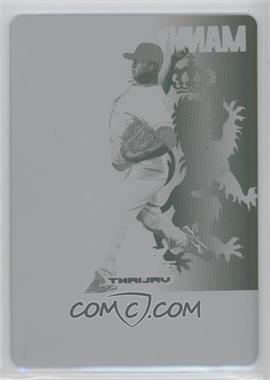 2011 Leaf Valiant - [Base] - Printing Plate Yellow #VA-MB2 - Manny Banuelos /1