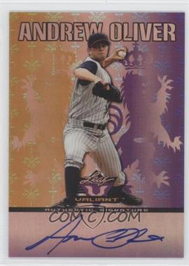 2011 Leaf Valiant - [Base] - Purple #VA-AO1 - Andrew Oliver /25