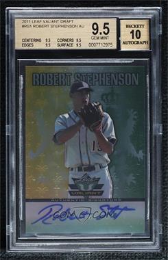 2011 Leaf Valiant - [Base] #VA-RS1 - Robert Stephenson [BGS 9.5 GEM MINT]