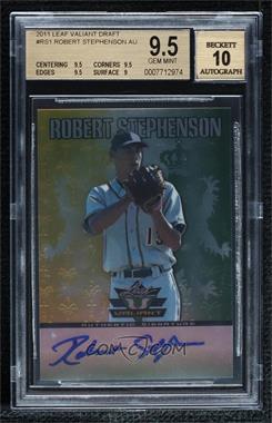 2011 Leaf Valiant - [Base] #VA-RS1 - Robert Stephenson [BGS 9.5 GEM MINT]