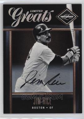 2011 Panini Limited - Limited Greats - Signatures #26 - Jim Rice /181