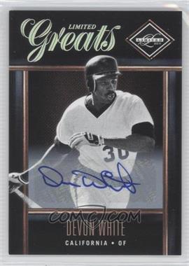2011 Panini Limited - Limited Greats - Signatures #38 - Devon White /499