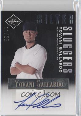 2011 Panini Limited - Silver Sluggers - Signature with Certified  #10 - Yovani Gallardo /25