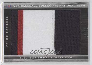 2011 Panini Limited - USA Baseball 2011 National Teams Prime Patches #2 - D.J. Baxendale /25