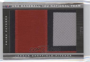 2011 Panini Limited - USA Baseball 2011 National Teams Prime Patches #57 - Jordan Sheffield /25
