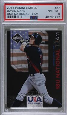 2011 Panini Limited - USA Baseball 2011 National Teams #27 - David Dahl /199 [PSA 8 NM‑MT]