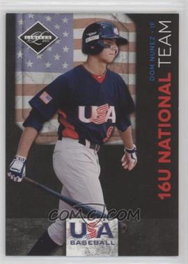 2011 Panini Limited - USA Baseball 2011 National Teams #54 - Dom Nunez /199