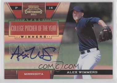 2011 Playoff Contenders - Award Winners - Signatures #10 - Alex Wimmers /149