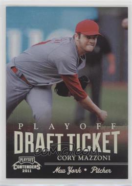 2011 Playoff Contenders - Draft Tickets - Playoff Tickets #DT93 - Cory Mazzoni /99 - Courtesy of COMC.com