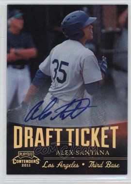 2011 Playoff Contenders - Draft Tickets - Signatures #DT25 - Alex Santana