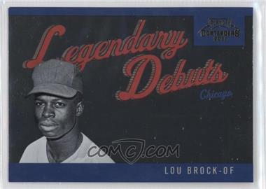 2011 Playoff Contenders - Legendary Debuts #10 - Lou Brock