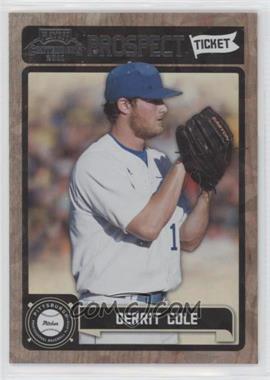 2011 Playoff Contenders - Prospect Tickets - Crystal Collection #RT1 - Gerrit Cole /299