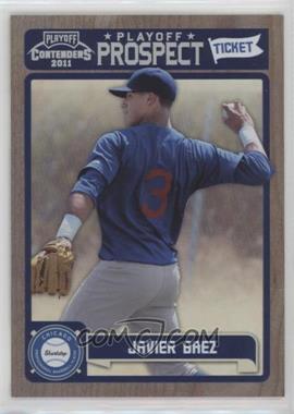 2011 Playoff Contenders - Prospect Tickets - Playoff Tickets #RT13 - Javier Baez /99