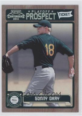 2011 Playoff Contenders - Prospect Tickets - Playoff Tickets #RT16 - Sonny Gray /99