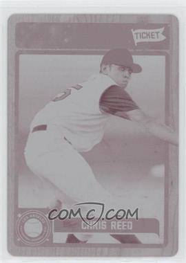 2011 Playoff Contenders - Prospect Tickets - Printing Plate Magenta #45 - Chris Reed /1