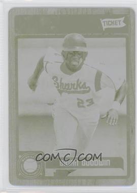 2011 Playoff Contenders - Prospect Tickets - Printing Plate Yellow #36 - Brian Goodwin /1