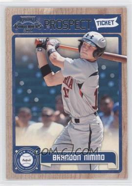 2011 Playoff Contenders - Prospect Tickets #RT12 - Brandon Nimmo