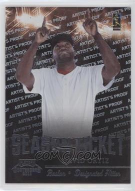 2011 Playoff Contenders - Season Tickets - Artist's Proof #3 - David Ortiz /49