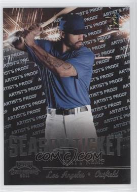 2011 Playoff Contenders - Season Tickets - Artist's Proof #32 - Matt Kemp /49