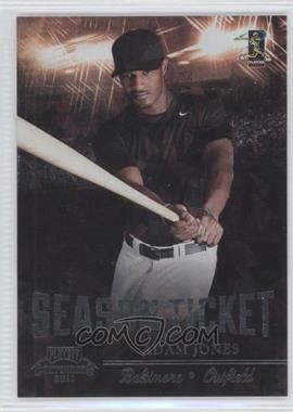 2011 Playoff Contenders - Season Tickets - Crystal Collection #16 - Adam Jones /299