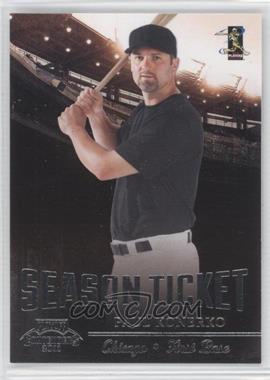 2011 Playoff Contenders - Season Tickets #23 - Paul Konerko